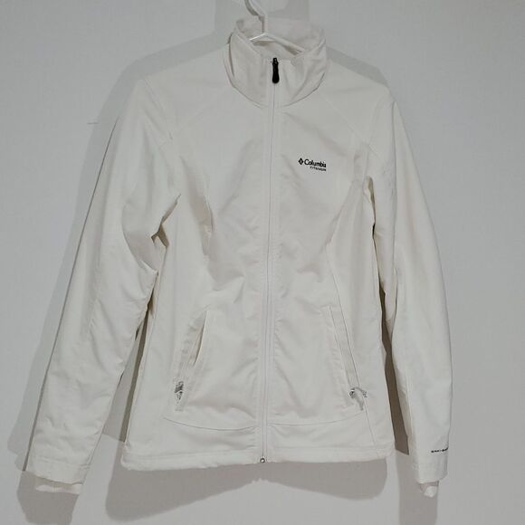 Columbia titanium small white zip up jacket - Picture 1 of 8